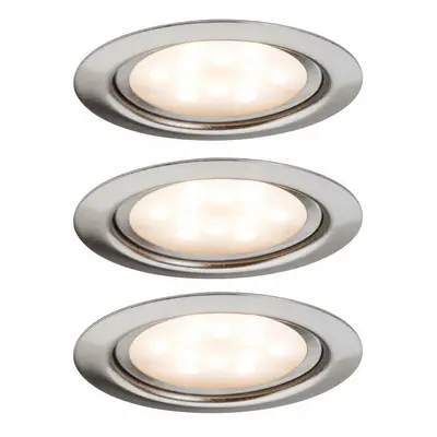 Paulmann zápustné svítidlo Micro Line LED 3x4,5W kartáčované železo SET 3KS 935.53 P 93553