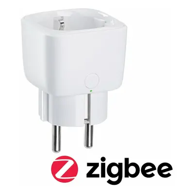 PAULMANN Zásuvka Smart Home Zigbee Smart Plug pro Euro- a Schuko-zástrčku bílá