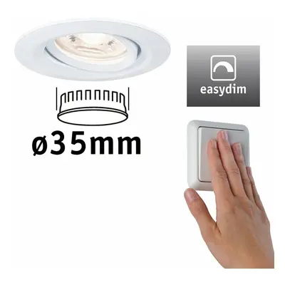 PAULMANN LED vestavné svítidlo Nova mini Plus EasyDim výklopné 1x4,2W 2700K bílá mat 230V 929.70