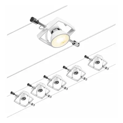 PAULMANN Lankový systém Mac II matný chrom 5 spotů bez zdroje světla max. 5x10W GU5,3 DC 60VA 94