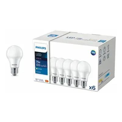 Philips CorePro LEDbulb ND 10-75W A60 E27 827 6ks