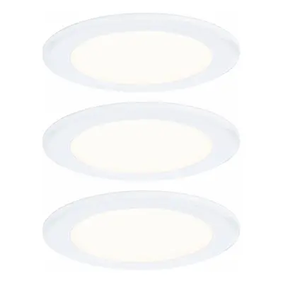 PAULMANN LED vestavná nábytková svítidla 3ks sada kruhové 65mm 3x2,5W 230/12V 3000K bílá