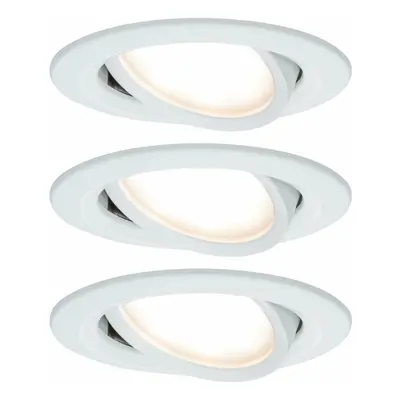 PAULMANN Vestavné svítidlo LED Nova kruhové 3x6,5W bílá mat nastavitelné 934.49 P 93449