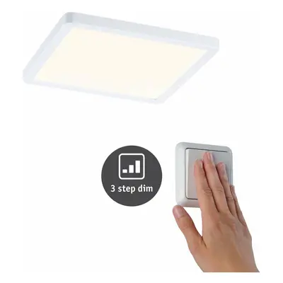 PAULMANN LED vestavné svítidlo Areo VariFit IP44 3-krokové-stmívatelné 175x175mm 13W 3.000K bílá