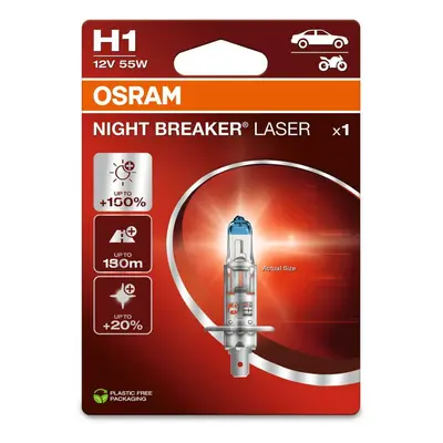 OSRAM H1 12V 55W P14.5s NIGHT BREAKER LASER +150% více světla 64150NL-1BL