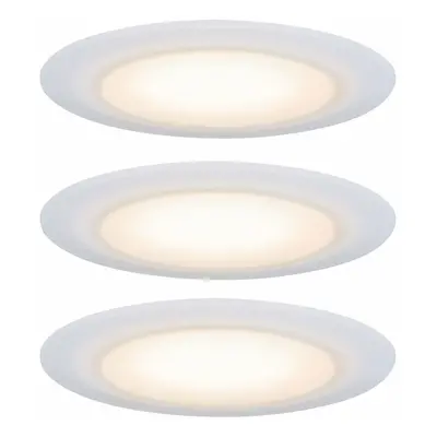 PAULMANN Premium vestavná svítidla sada LED Suon WarmDim 2000-2700K 3x6,5W 230 V saténové 999.42