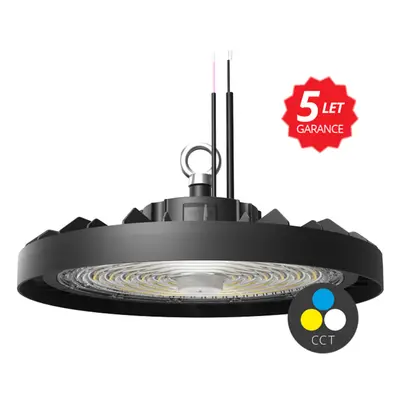 Ecolite Highbay 200W 38000lm CCT IP65 60/90/120st. DIM HB12-200W