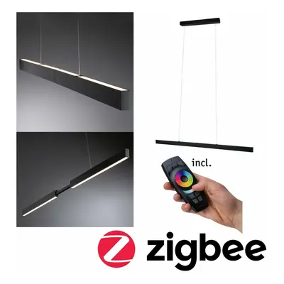 PAULMANN LED závěsné svítidlo Smart Home Zigbee Aptare 2700K 2x18 / 1x18W černá stmívatelné