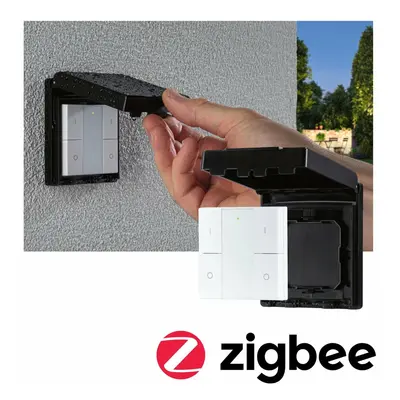 PAULMANN Vypínač Smart Home Zigbee On/Off/Dimm venkovní černá