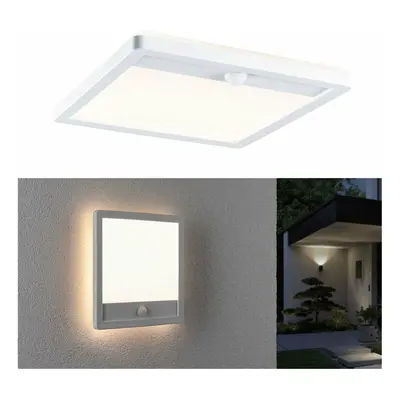 PAULMANN LED venkovní panel Lamina vč. pohybové čidlo IP44 hranaté 250x250mm 3000K 14,5W 230V bí