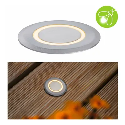 PAULMANN LED zemní svítidlo zlaté světlo neláká hmyz IP67 kruhové 50mm 2200K 2,2W 230V hliník um