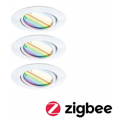 PAULMANN LED vestavné svítidlo Smart Home Zigbee Base Coin základní sada výklopné kruhové 90mm 2