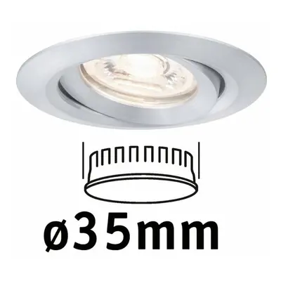 PAULMANN LED vestavné svítidlo Nova mini výklopné 1x4W 2700K hliník broušený 230V 942.96