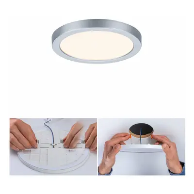 PAULMANN LED vestavné svítidlo Areo VariFit IP44 kruhové 118 6,5W 3.000K matný chrom 930.33