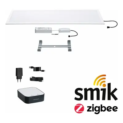 PAULMANN Startovací sada Zigbee 3.0 Smart Home smik Gateway + LED Panel Amaris 295x1195mm 35W RG