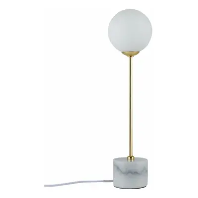 Paulmann stolní lampa Neordic Moa 1-ramenné mramor bílá/zlatá mat 796.61 P 79661