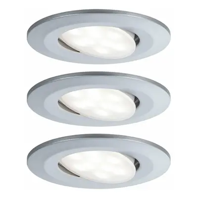 PAULMANN Vestavné svítidlo LED Calla kruhové 3x6,5W matný chrom výklopné 999.33 P 99933