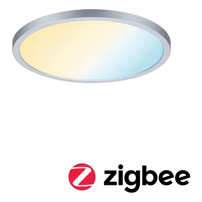 PAULMANN Smart Home Zigbee LED vestavné svítidlo Areo VariFit IP44 kruhové 230mm 16W matný chrom