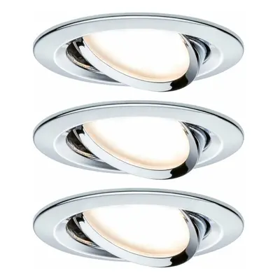 PAULMANN Vestavné svítidlo LED Nova kruhové 3x6,5W chrom výklopné 934.52 P 93452