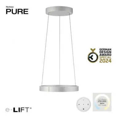 PAUL NEUHAUS LED závěsné svítidlo PURE E-Clipse hliník elektrické 2700-5000K PN 2560-95