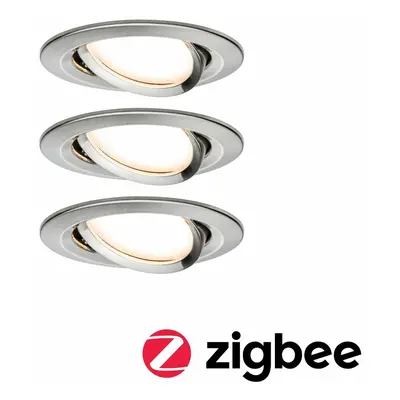 PAULMANN SmartHome Zigbee vestavná svítidla sada LED Coin Nova Plus 3x6,5W stmívatelné kruhové k