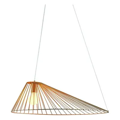 ACA Lighting závěsné svítidlo 1xE27 CAPPELLO zlatá černá 60X40120CM OD91681PG