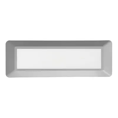 ACA Lighting LED venkovní nástěnné svítidlo hranaté šedá 230V AC IP65 4W 3000K 290LM RA80 SLIM31