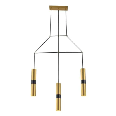 ACA Lighting závěsné svítidlo 3XGU10 mosaz kov 66X8XH150CM DA VINCI HM853P66BR