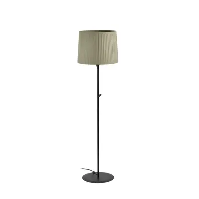 FARO SAMBA černá/skládaná zelená stojací lampa