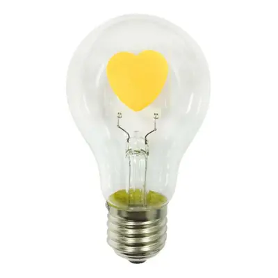 ACA Filament LED žárovka A60 2W E27 Heart vlákno ve tvaru srdce