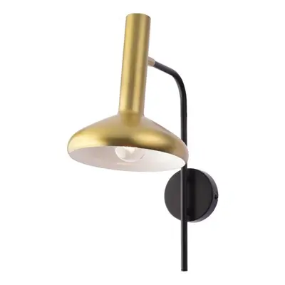 ACA Lighting nástěnné svítidlo 1XE27 mosaz+černá 32X20X41CM SHERLOCK AR4181W41BB