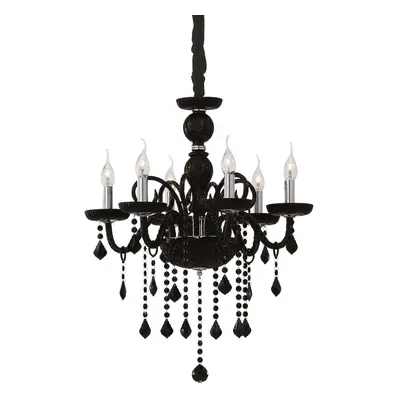 Ideal Lux GIUDECCA SP6 NERO SVÍTIDLO ZÁVĚSNÉ 032504