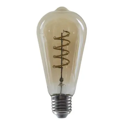 ACA Lighting LED FILAMENT E27 DIM ST64 jantar SPIRAL 4W 1800K 230V 270lm RA80 CONDI4WWSDIMAM