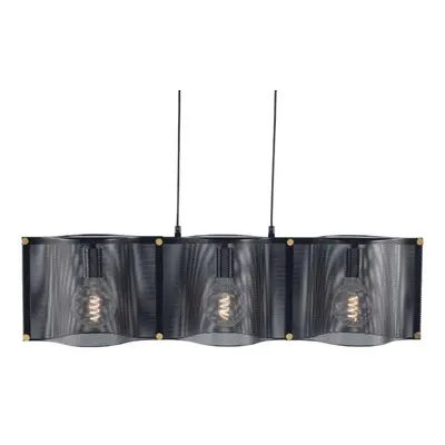 ACA Lighting závěsné svítidlo 3XE27 černý kov 85X20XH120CM MORDOR HM843P85BK