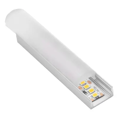 CENTURY AL PROFIL pro LED pásek 10mm plochý opálový kryt vypouklý 40d 24x13mm IP20 délka 2m CEN 