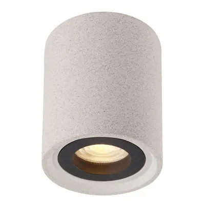 ACA Lighting stropní svítidlo 1XGU10 bílý beton D8,5XH10CM MONTE MK141S10W