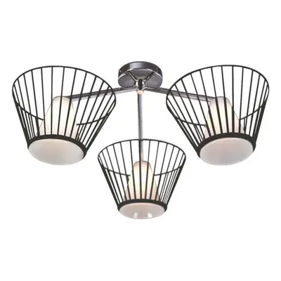 ACA Lighting stropní svítidlo 3X40W G9 černá C014103SB