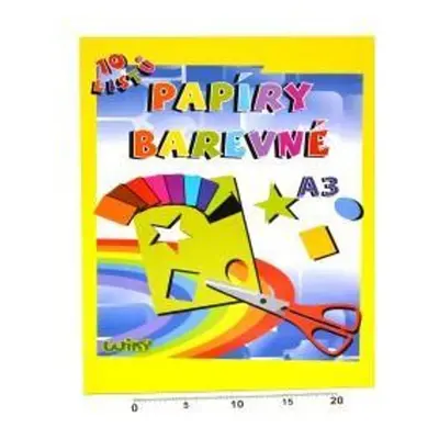 Papíry barevné W A3, 10 listů, 180g, WIKY, 886465