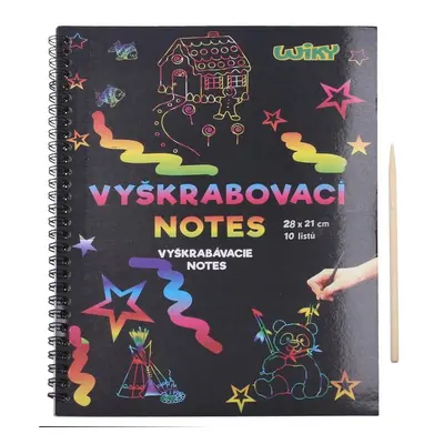 Vyškrabovací notes 28x21, 10listů, W010970