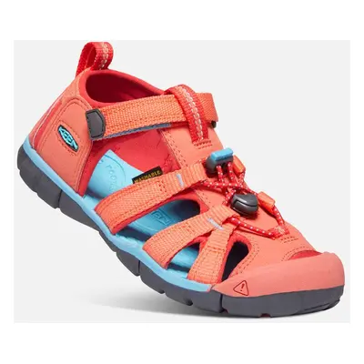 Dětské sandály SEACAMP II CNX, CORAL/POPPY RED, keen, 1022989/1022941/1022974, červená