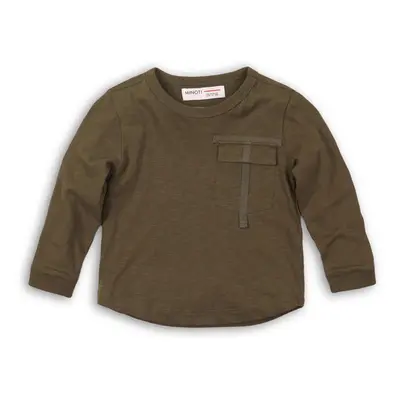 Tričko chlapecké s dlouhým rukávem, Minoti, RANGER 5, khaki | 6-12m