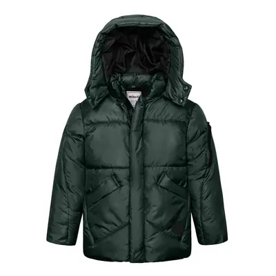 Kabát chlapecký nylonvý Puffa, Minoti, Green 3, zelená | 12-18m