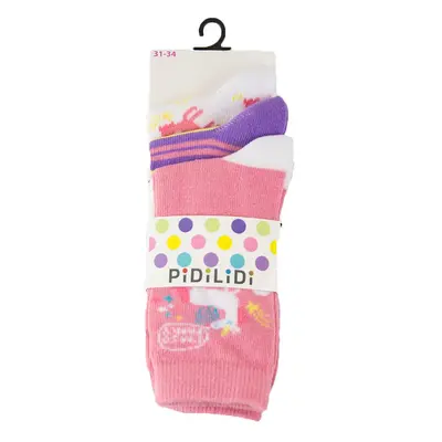 ponožky dívčí- 3pack, Pidilidi, PD0127, Holka