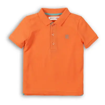 Tričko chlapecké Polo s krátkým rukávem, Minoti, 1POLO 6, oranžová | 9-12m