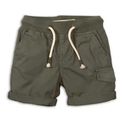 Kraťasy chlapecké bavlněné, Minoti, 1PSHORT 4, khaki | 9-12m