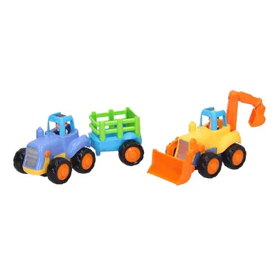 Traktor + vlek / Bagr se setrvačníkem, 16 cm, Wiky Vehicles, W110946