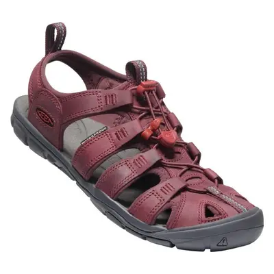 Sandály Clearwater CNX Leather W wine/red dahlia, Keen, 1025088, vínová