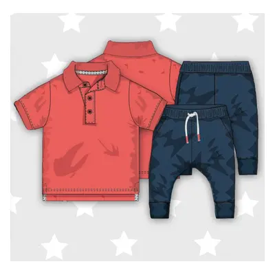 Chlapecký set - tričko Polo a kalhoty, Minoti, Spike 3, Kluk | 3-6m