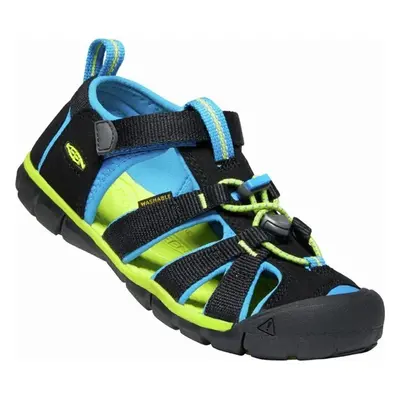 Dětské sandály SEACAMP II CNX, BLACK/BRILLIANT BLUE, keen, 1022984/1022969, černá