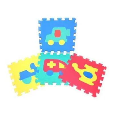 Měkké puzzle bloky dopravní prostředky 30 cm, WIKY, 118629